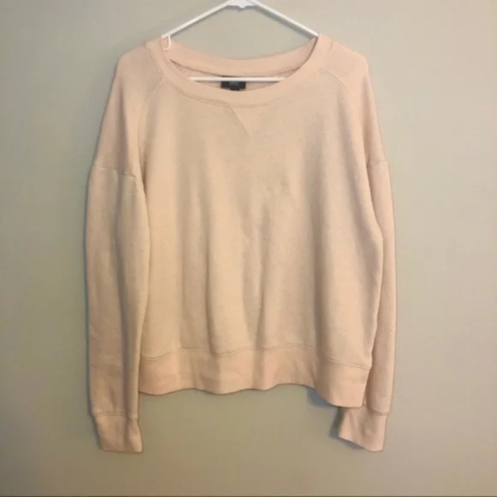 Mossimo Peach Crew Neck Pullover Sweatshirt